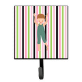 Caroline'S Treasures Dancer Bikatard Brown Hair Wall Hook, Small, Multicolor