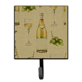 Caroline'S Treasures White Wine On Linen Wall Hook, Small, Multicolor