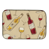 Caroline'S Treasures Red And White Wine Dish Drying Mat, 14 X 21, Multicolor