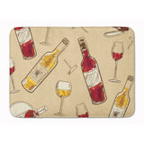Caroline'S Treasures Red And White Wine Floor Mat, 19 H X 27 W, Multicolor