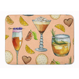 Caroline'S Treasures Drinks And Cocktails Peach Floor Mat, 19 H X 27 W, Multicolor