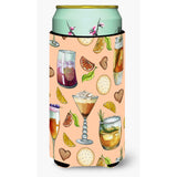 Caroline'S Treasures Drinks & Cocktails Peach Tall Boy Beverage Insulator Hugger, Multicolor