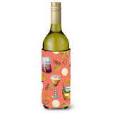 Caroline'S Treasures Bb5201Literk Drinks And Cocktails Salmon Wine Bottle Beverage Insulator Hugger, 750Ml, Multicolor