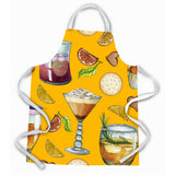 Caroline'S Treasures Drinks & Cocktails Gold Apron, Large, Multicolor