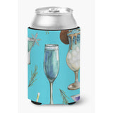 Caroline'S Treasures Drinks & Cocktails Blue Can Or Bottle Hugger, Can Hugger, Multicolor