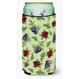 Caroline'S Treasures Berries In Green Tall Boy Beverage Insulator Hugger, Multicolor
