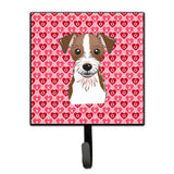 Caroline'S Treasures Jack Russell Terrier Hearts Wall Hook, Small, Multicolor