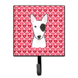 Caroline'S Treasures Bull Terrier Hearts Wall Hook, Small, Multicolor