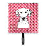 Caroline'S Treasures Dalmatian Hearts Wall Hook, Small, Multicolor