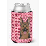Caroline'S Treasures German Shepherd Hearts Can Or Bottle Hugger, Multicolor