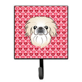 Caroline'S Treasures Pekingese Hearts Wall Hook, Small, Multicolor