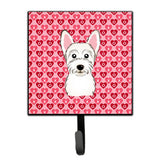 Caroline'S Treasures Westie Hearts Wall Hook, Small, Multicolor