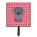 Caroline'S Treasures Weimaraner Hearts Wall Hook, Small, Multicolor