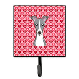Caroline'S Treasures Italian Greyhound Hearts Wall Hook, Small, Multicolor