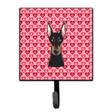 Caroline'S Treasures Doberman Pinscher Hearts Wall Hook, Small, Multicolor