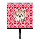 Caroline'S Treasures Chihuahua Hearts Wall Hook, Small, Multicolor
