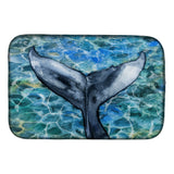 Caroline'S Treasures Whale Tail Dish Drying Mat, 14 X 21
