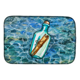Caroline'S Treasures Message In A Bottle Dish Drying Mat, 14 X 21