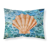 Caroline'S Treasures Scallop Shell And Water Pillowcase, Standard, Multicolor