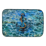 Caroline'S Treasures Anchor And Rope Dish Drying Mat, 14 X 21