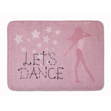 Caroline'S Treasures Let'S Dance Linen Pink Floor Mat, 19 H X 27 W, Multicolor