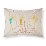 Caroline'S Treasures Let'S Dance Linen Light Printed, Polyester, 250 Thread Count, Envelope Closure Pillowcase, Standard, Mult