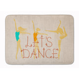 Caroline'S Treasures Let'S Dance Linen Light Floor Mat, 19 H X 27 W, Multicolor