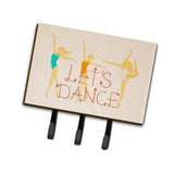 Caroline'S Treasures Let'S Dance Linen Light Wall Hook, Triple