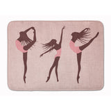 Caroline'S Treasures Dancers Linen Pink Floor Mat, 19 H X 27 W, Multicolor