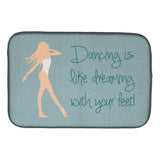 Caroline'S Treasures Dancing Is Like Dreaming Dish Drying Mat, 14 X 21