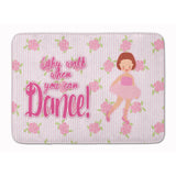 Caroline'S Treasures Ballet Red Short Hair Floor Mat, 19 H X 27 W, Multicolor