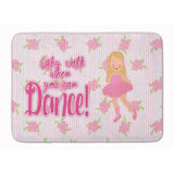 Caroline'S Treasures Ballet Long Blonde Hair Floor Mat, 19 H X 27 W, Multicolor
