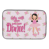 Caroline'S Treasures Ballet Long Dark Hair Dish Drying Mat, 14 X 21, Multicolor