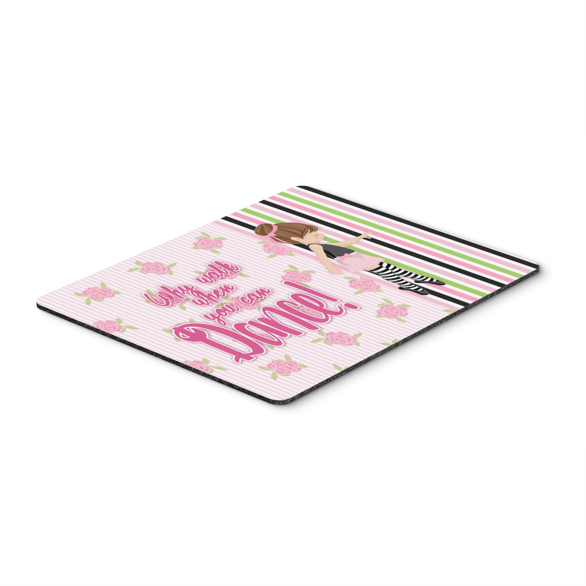 Caroline'S Treasures 7.75X9.25 Ballet Dance Stripes Brunette Mouse Pad, Hot Pad Or Trivet, Multicolor (Bb5401Mp)