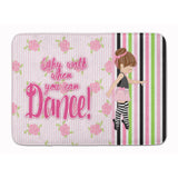 Caroline'S Treasures Ballet Dance Stripes Brunette Floor Mat, 19 H X 27 W, Multicolor