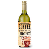 Caroline'S Treasures Bb5405Literk Black Coffee Sign Wine Bottle Beverage Insulator Hugger, 750Ml, Multicolor