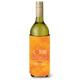 Caroline'S Treasures Bb5417Literk I Love You Mom Wine Bottle Beverage Insulator Hugger, 750Ml, Multicolor