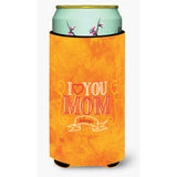 Caroline'S Treasures I Love You Mom Tall Boy Beverage Insulator Hugger, Multicolor