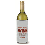 Caroline'S Treasures Bb5424Literk A Meal Without Wine Bottle Beverage Insulator Hugger, 750Ml, Multicolor