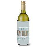 Caroline'S Treasures Bb5429Literk Happy Father'S Day Wine Bottle Beverage Insulator Hugger, 750Ml, Multicolor