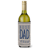 Caroline'S Treasures Bb5430Literk Best Dad Ever Wine Bottle Beverage Insulator Hugger, 750Ml, Multicolor