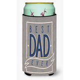 Caroline'S Treasures Best Dad Ever Tall Boy Beverage Insulator Hugger, Multicolor