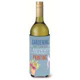 Caroline'S Treasures Bb5434Literk Gardening Is Landscape Painting Wine Bottle Beverage Insulator Hugger, 750Ml, Multicolor
