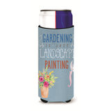 Caroline'S Treasures Gardening Is Landscape Painting Michelob Ultra Hugger For Slim Cans, Multicolor
