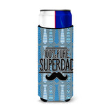 Caroline'S Treasures 100% Pure Dad Michelob Ultra Hugger For Slim Cans, Multicolor