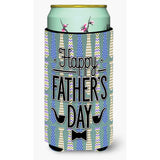 Caroline'S Treasures Happy Father'S Day Neckties Tall Boy Beverage Insulator Hugger, Multicolor