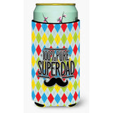 Caroline'S Treasures 100% Pure Dad Argyle Tall Boy Beverage Insulator Hugger, Multicolor
