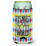 Caroline'S Treasures No 1 Dad In The World Argyle Tall Boy Beverage Insulator Hugger, Multicolor