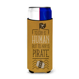 Caroline'S Treasures To Err Is Human To Arr Is Pirate Michelob Ultra Hugger For Slim Cans, Multicolor