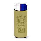 Caroline'S Treasures Be There To Hear The Tree Fall Michelob Ultra Hugger For Slim Cans, Multicolor